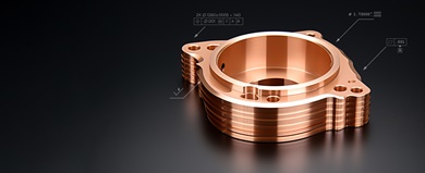 image of precision machined metal part