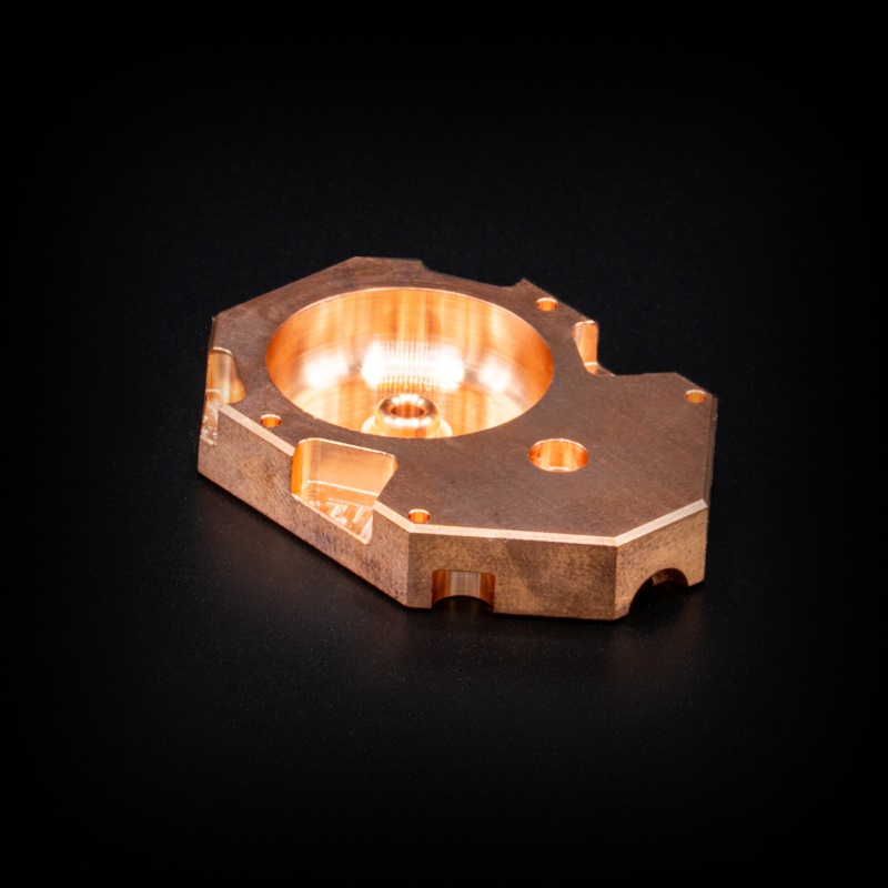 Precise metal part cut by 5 axis machine